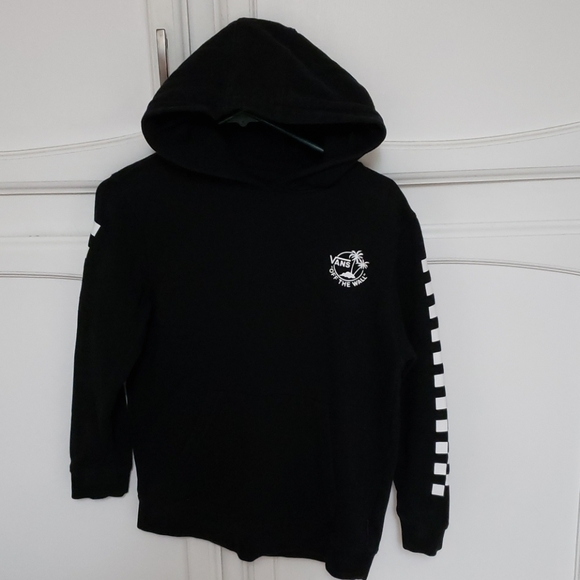 vans black and white checkered hoodie
